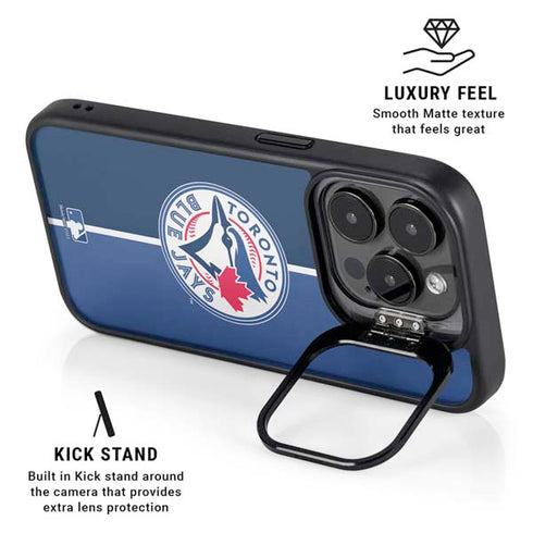 MLB Toronto Blue Jays Split iPhone 14 Pro Kickstand Case
